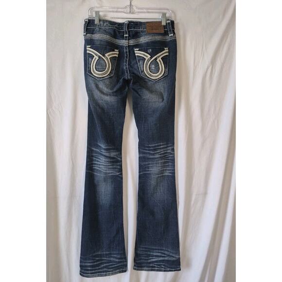 Sold! Big Star Womens Liv Vintage Boot Cut Stretch Low Rise Jeans 27 X 35 - Picture 6 of 8